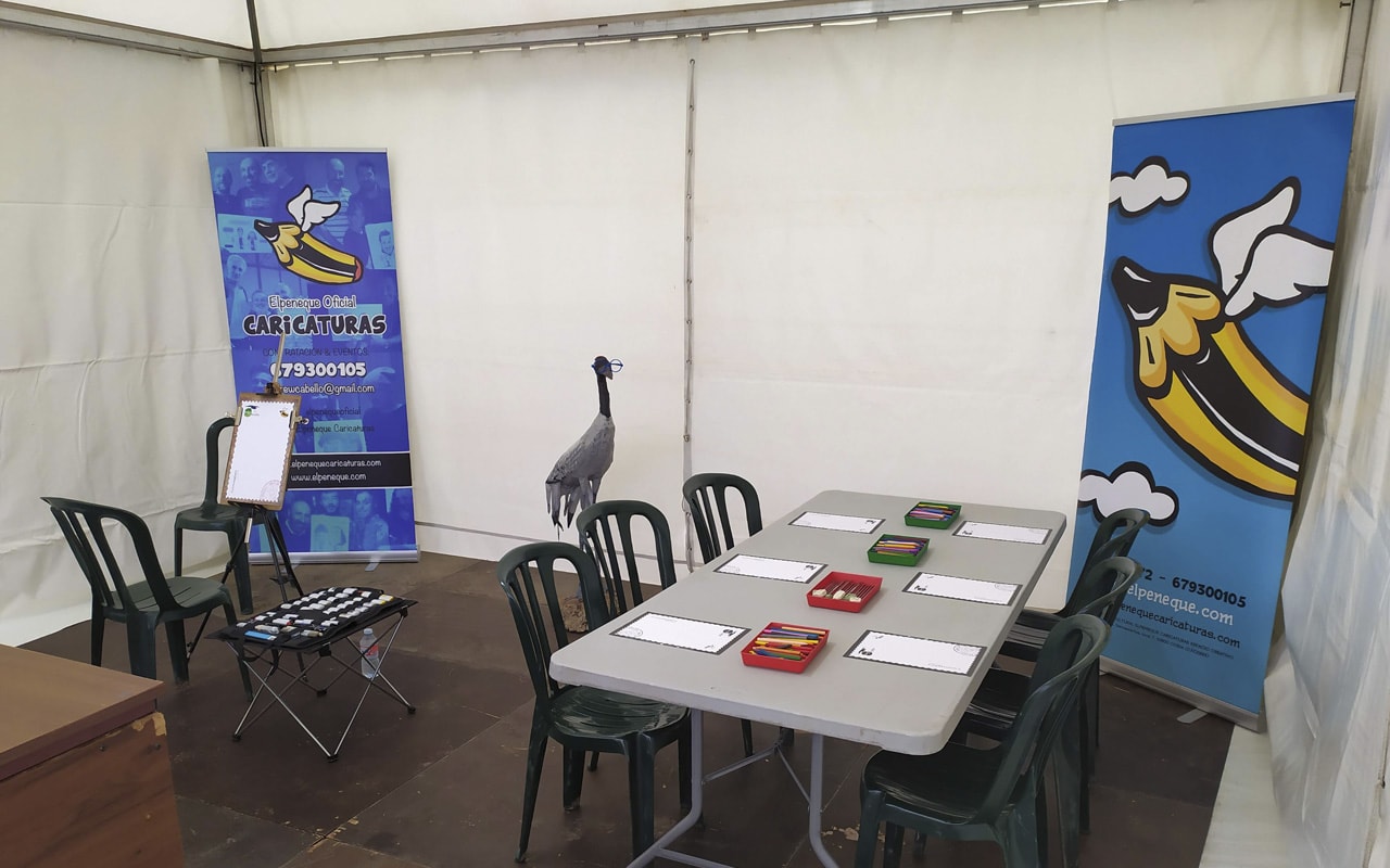 caricaturas evento festival de las grullas 2019