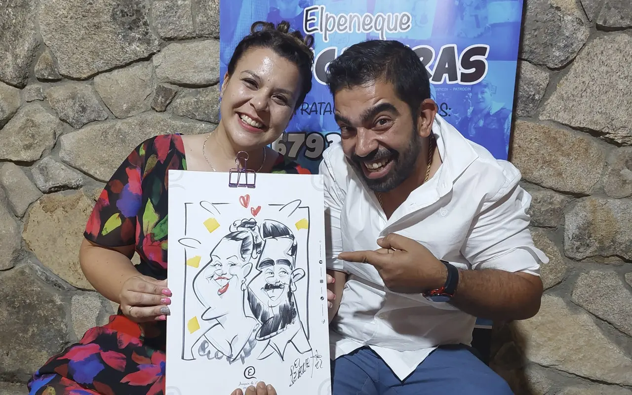 caricatura boda barba